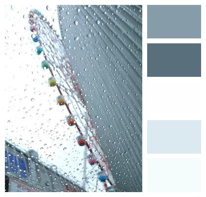 Nature Idea Ferris Wheel Compression Colorful Rain Image